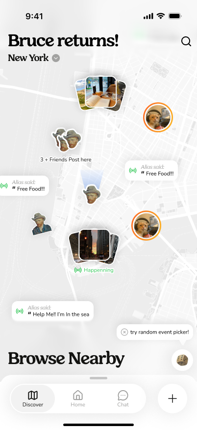 Discovery Map — see what's happening